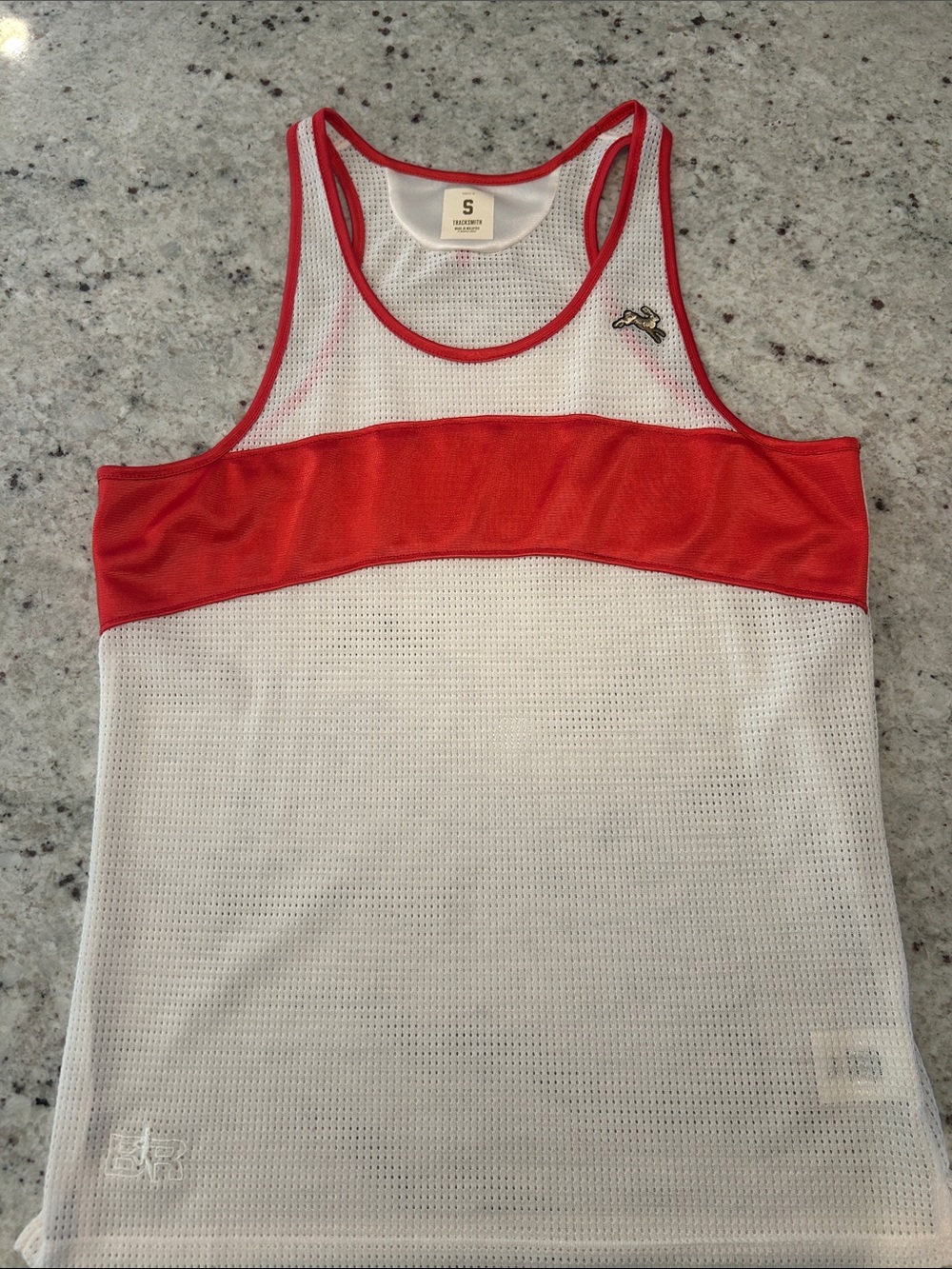 Tracksmith x Bill Rodgers 79 Singlet Men's Small Red/Ivory